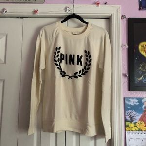 PINK Cream Sweatshirt 🤍